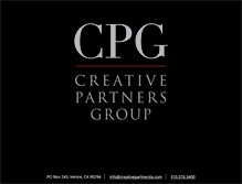 Tablet Screenshot of creativepartnersla.com